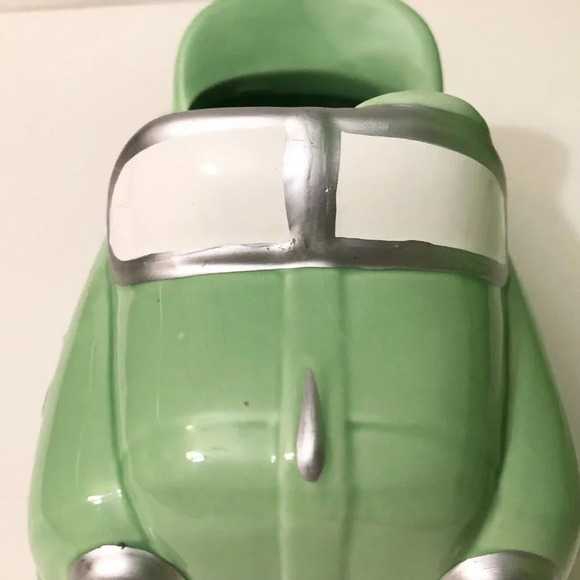 Vtg NAPCO Green Pedal Car Ceramic Planter Candy Dish - Picture 11 of 14